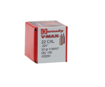 Hornady .224" 50 grs V-MAX 100 szt.