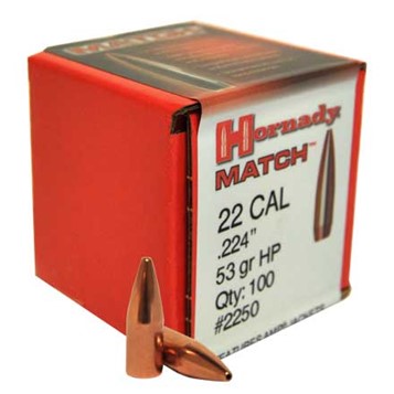 Hornady .224" 53 grs HP 100 szt.