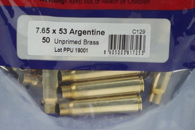 Łuski PPU 7,65x53 Argentine 50 szt
