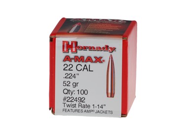 Hornady .224" 52 gr A-MAX 100 szt.